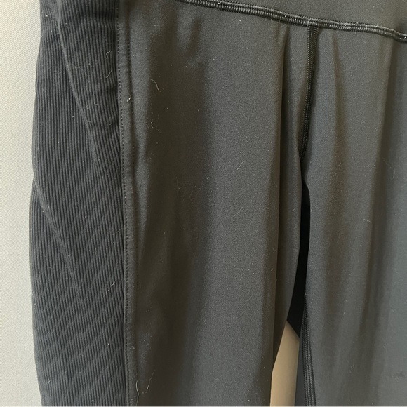 LULULEMON LUXESTREME LEGGINGS 4 RIBBED SIDE LEG PANEL POCKETS ANKLE YOGA ACTIVE - Picture 5 of 11